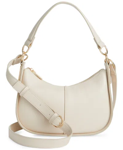 On 34th Dyanne Solid Saddle Bag, Created For Macy's In Travertine
