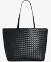 On 34th Extra-large Woven Tote, Exclusively At Macy's In Black