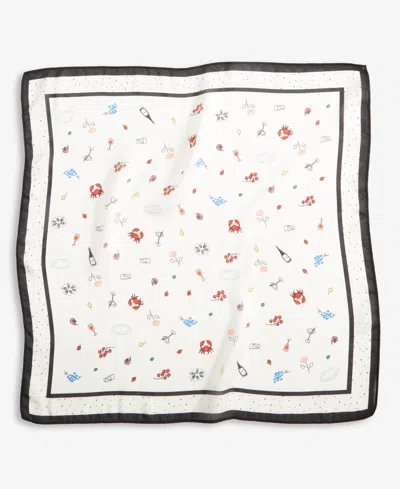 On 34th Food & Wine Print Bandana Scarf, Macy's Exclusive In White