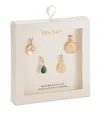 On 34th Gold-tone 4-pc. Set Stone Gold Luck-themed Mix & Match Charms, Created For Macy's In Gold