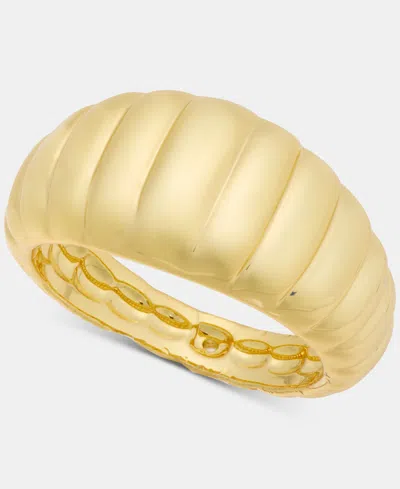 On 34th Gold-tone Chunky Bubble Metal Ring, Macy's Exclusive In Yellow