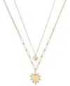 On 34th Gold-tone Crystal Heart Two-row Pendant Necklace, 22" + 3" Extender, Exclusively At Macy's In Gold