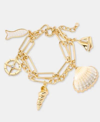On 34th Gold-tone Nautical Charm Bracelet, Macy's Exclusive