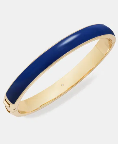 On 34th Gold-tone White Enamel Bangle Bracelet, Macy's Exclusive In Neutral