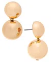 On 34th Half & Full Sphere Drop Earrings, Created For Macy's In Gold