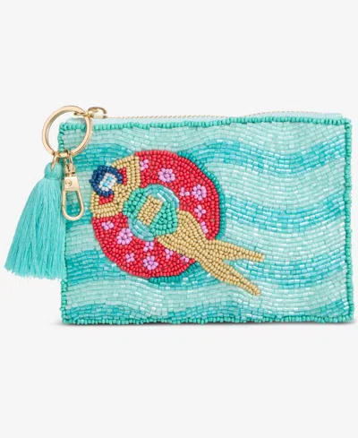 On 34th Hand Beaded Coin Purse, Exclusively At Macy's In Blue