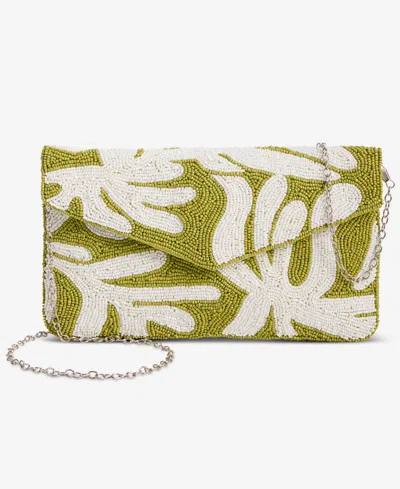 On 34th Hand Beaded Envelope Clutch, Exclusively At Macy's In Green