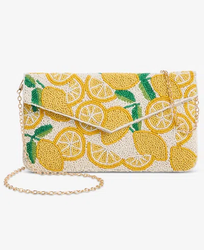 On 34th Hand Beaded Envelope Clutch, Exclusively At Macy's In White