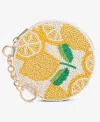 On 34th Hand Beaded Round Coin Purse, Exclusively At Macy's In Yellow