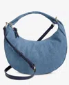 On 34th Harlowwe Denim Top Handle Small Crossbody, Exclusively At Macy's In Blue Notte