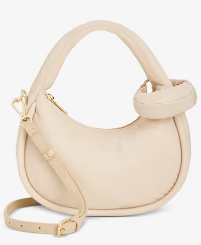 On 34th Harlowwe Small Pebbled Hobo Bag, Exclusively At Macy's In Neutral