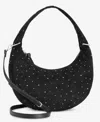 On 34th Harlowwe Small Pebbled Hobo Bag, Exclusively At Macy's In Black