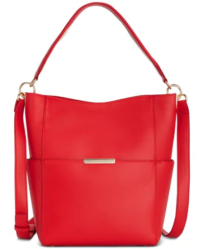 On 34th Hattie Medium Handbag, Created For Macy's In Fiery Red