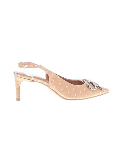 Pre-owned On 34th Heels In Tan