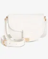 On 34th Holmme Saddle Crossbody, Created For Macy's In Bright White