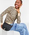 On 34th Holmme Small Colorblock Crossbody, Created For Macy's In Black