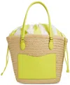ON 34TH ISABELLAA STRAW MEDIUM DRAWSTRING TOTE, CREATED FOR MACY'S