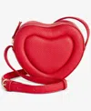 On 34th Jasmii Mini Heart Crossbody, Created For Macy's In Fiery Red