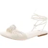 On 34th Women's Jenniee Knot Flat Sandals, Created For Macy's In White