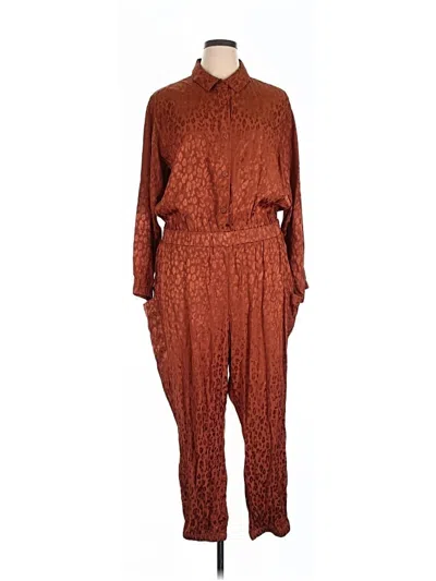 Pre-owned On 34th Jumpsuit In Brown