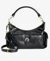 On 34th Jynna Medium Glaze Shoulder Bag, Exclusively At Macy's In Black