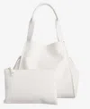 On 34th Jyyll Large Solid Tote With Removable Pouch, Exclusively At Macy's In White
