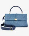 On 34th Kristt Small Denim Top Handle Crossbody, Exclusively At Macy's In Blue Notte