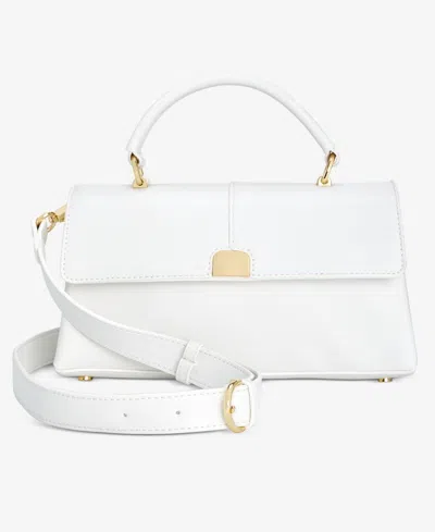On 34th Kristt Small Solid Top Handle Crossbody, Exclusively At Macy's In Bright White