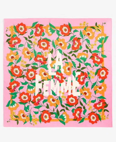 On 34th La Femme Floral Bandana Scarf, Exclusively At Macy's In Multi