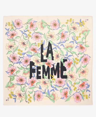 On 34th La Femme Floral Bandana Scarf, Exclusively At Macy's In Multi