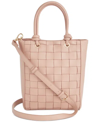 On 34th Lilianna Woven Bucket Bag, Created For Macy's In Chai