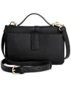 On 34th Lindzz Solid Wallet On A String, Created For Macy's In Black