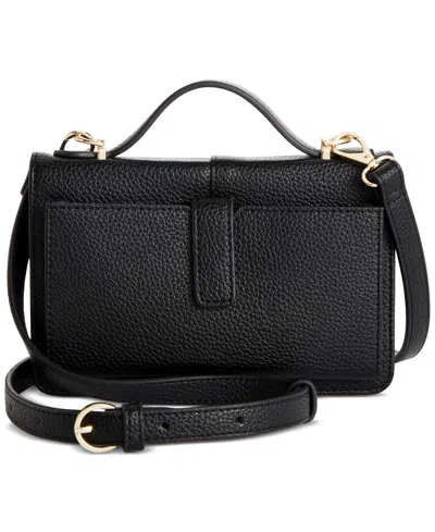On 34th Lindzz Solid Wallet On A String, Created For Macy's In Black