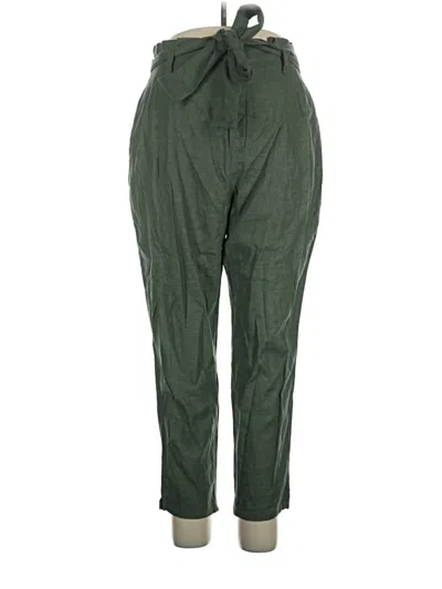Pre-owned On 34th Linen Pants In Green