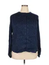 On 34th Long Sleeve Blouse In Blue