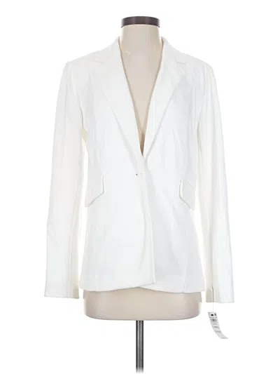 Pre-owned On 34th Long Sleeve Top Ivory Plunge Neckline Tops