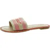 On 34th Madelyn Womens Striped Open Toe Slide Sandals In Multi