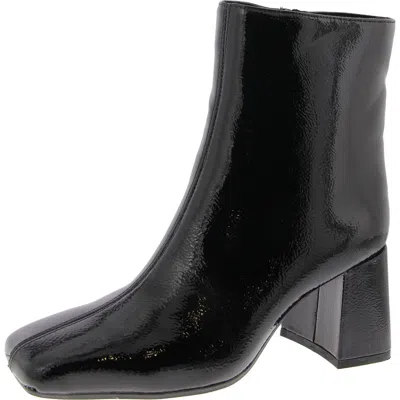 ON 34TH MARGO WOMENS PATENT SQUARE TOE BOOTIES