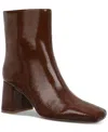On 34th Margoe Square-toe Booties, Created For Macy's In Cognac Crinkle