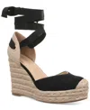 On 34th Melindaa Espadrille Wedge Sandals, Exclusively At Macy's In Black Micro