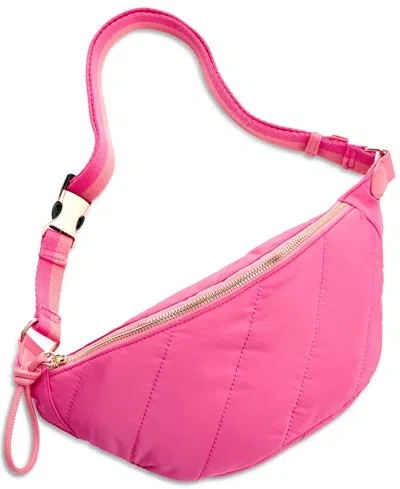 On 34th Nylon Belt Bag, Created For Macy's In Fuchsia Pu