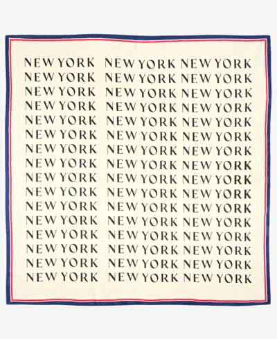 On 34th New York Square Bandana Scarf, Exclusively At Macy's In White