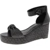 On 34th Women's Nihari Knot Wedge Sandals, Created For Macy's In Black