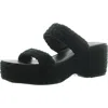 On 34th Women's Norina Woven Two Band Wedge Sandals, Created For Macy's In Black