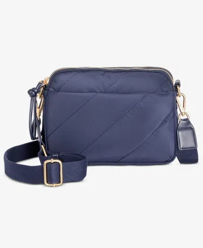 On 34th Nylon Crossbody Bag, Exclusively At Macy's In Blue