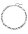 On 34th Palma Chain Collar Necklace, 17" + 2" Extender, Created For Macy's In Silver