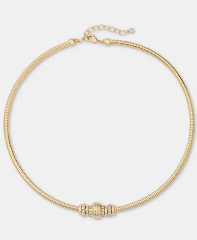 On 34th Pave Beaded Collar Necklace, 16" + 3" Extender, Macy's Exclusive In Gold