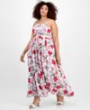 On 34th Plus Size Delicate Garden Maxi Dress, Exclusively At Macy's