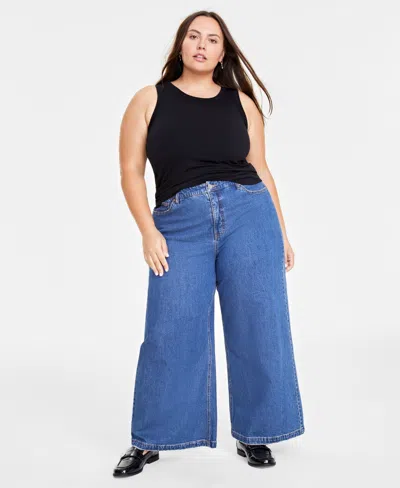 Plus Size Macys Wide Leg Jeans Style Co Macys Plus Size High-Rise