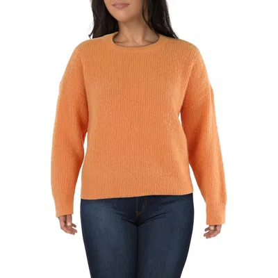 On 34th Plus Womens Ribbed Work Day Wear Pullover Sweater In Multi